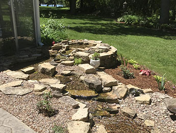 Landscaping rock project